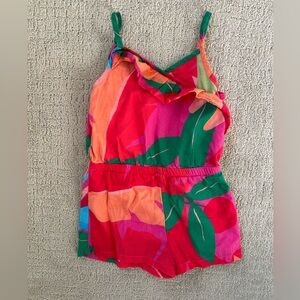 Vineyard Vines toddler girl tropical romper 3T